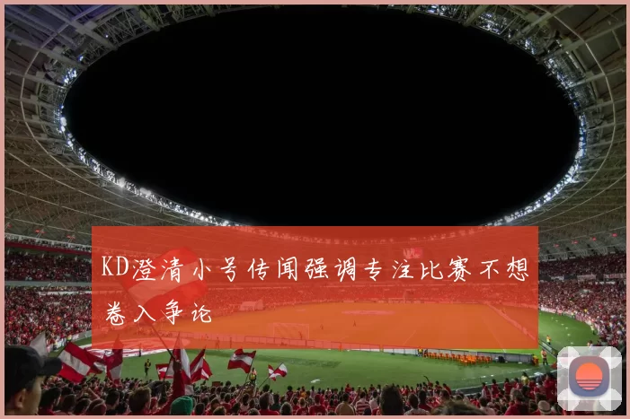 KD澄清小号传闻强调专注比赛不想卷入争论